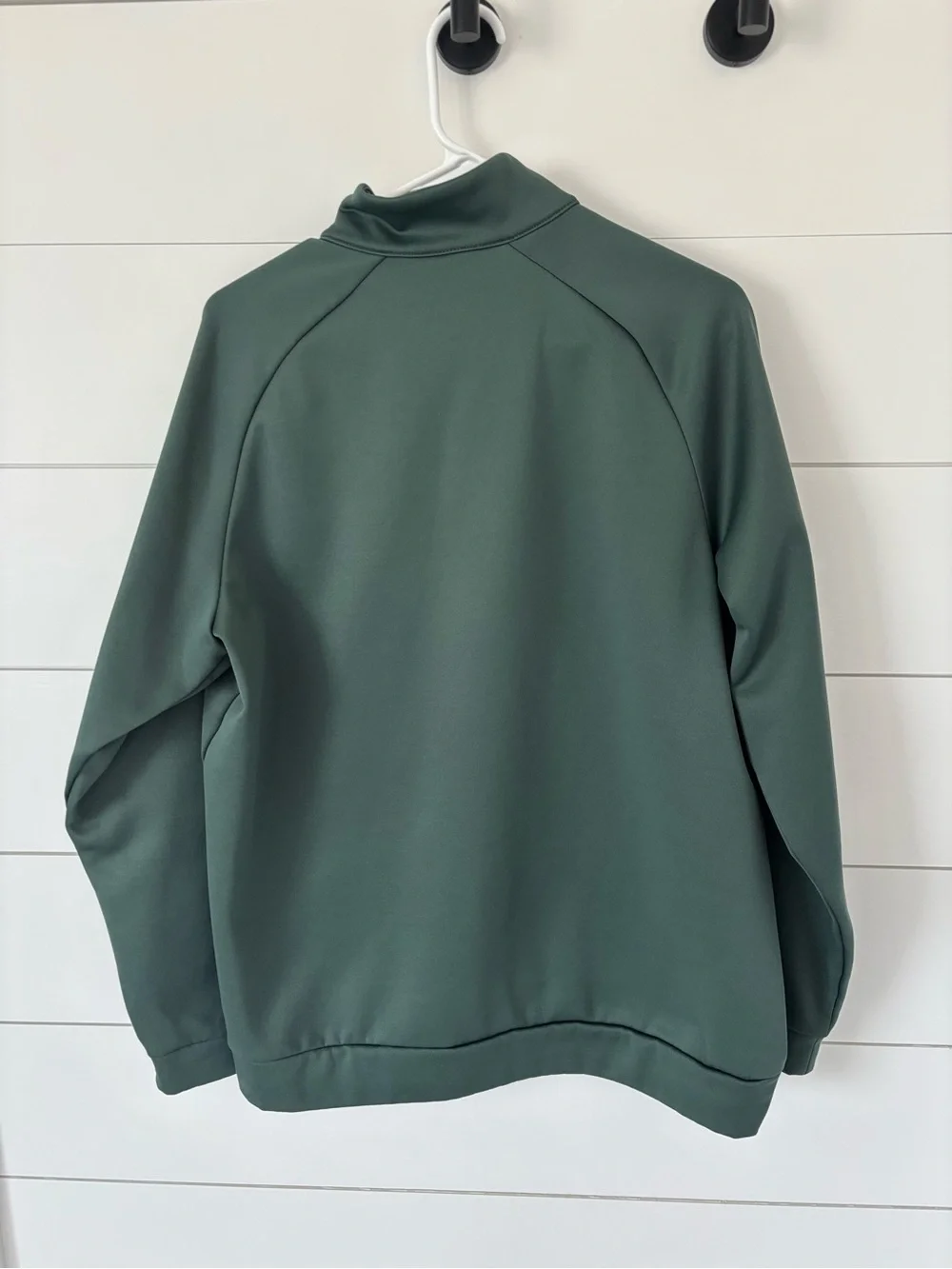 Nike Men's Dark Green Dri-Fit Half-Zip Performance Jacket-Large